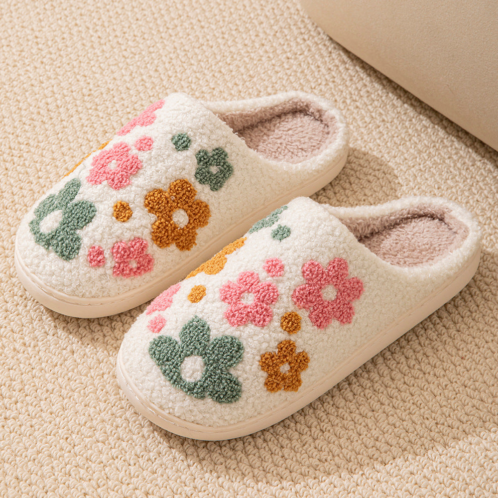 Floral Pattern Slippers