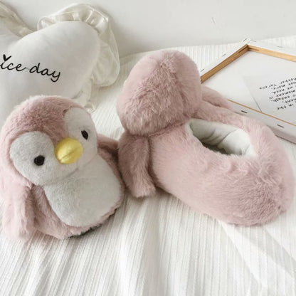 Penguin Plush Slippers