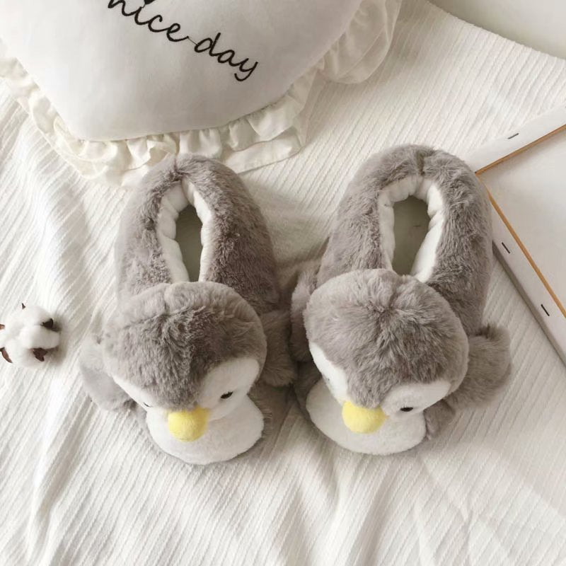 Penguin Plush Slippers