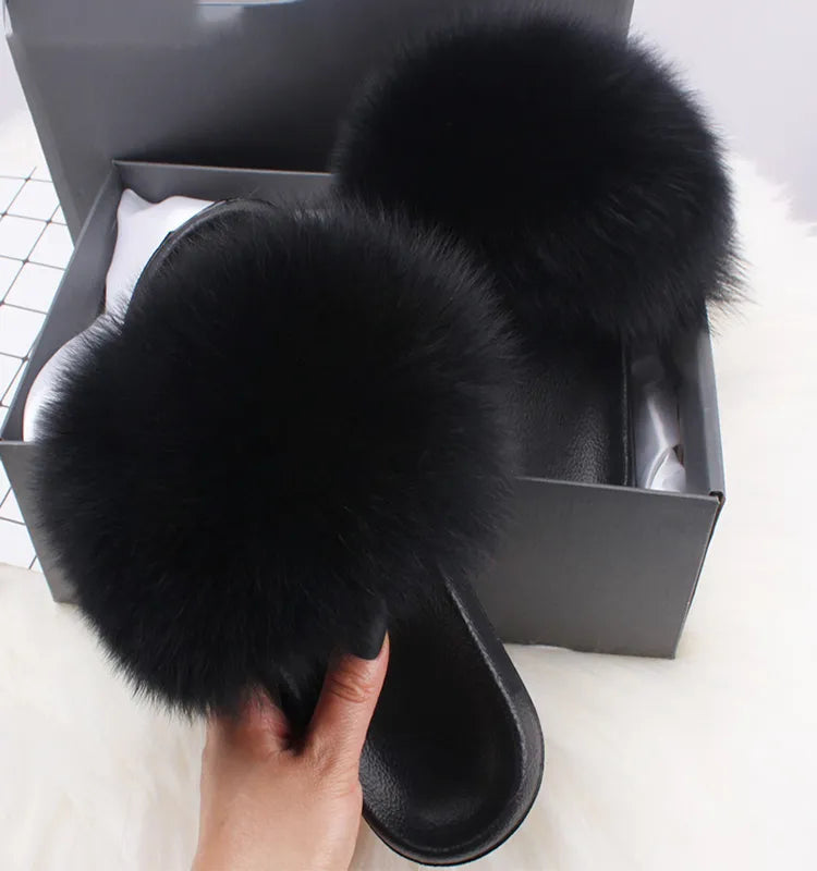 Faux Fur Slippers