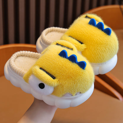 Fluffy Dinosaur Slippers