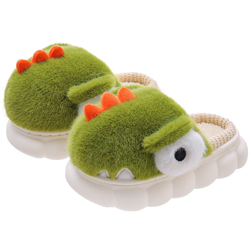 Fluffy Dinosaur Slippers