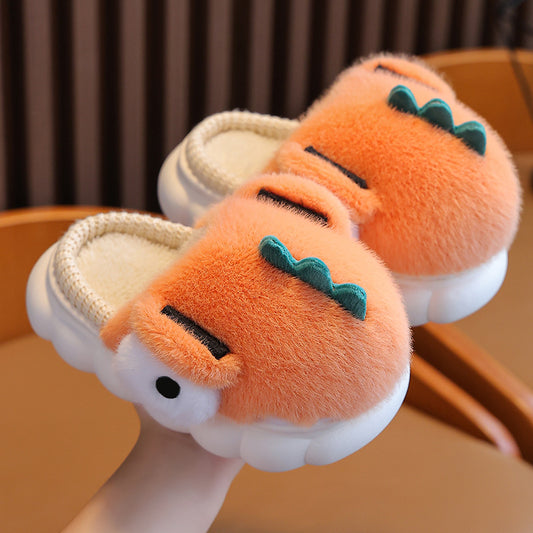 Fluffy Dinosaur Slippers