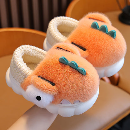 Fluffy Dinosaur Slippers