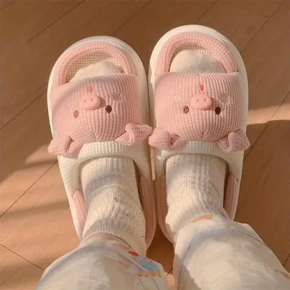 Soft Piggy Slippers