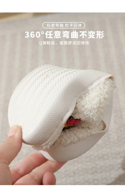 Fluffy Reindeer Slippers