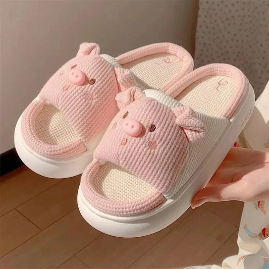 Soft Piggy Slippers