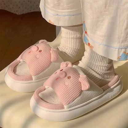 Soft Piggy Slippers