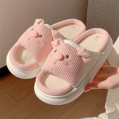 Soft Piggy Slippers