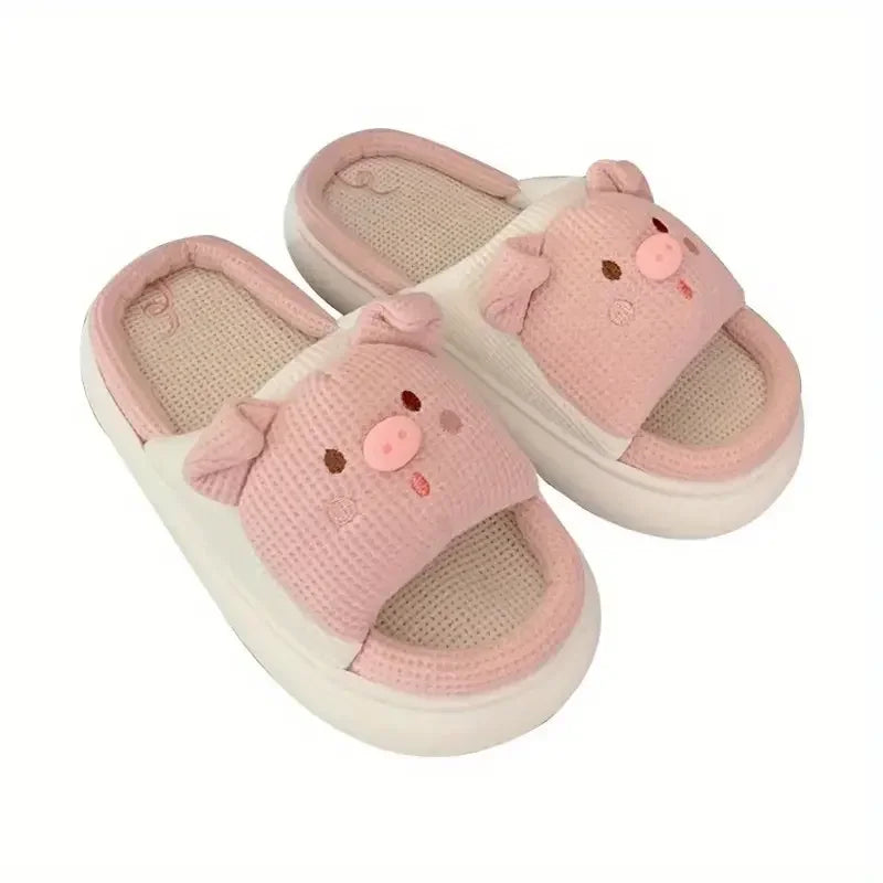 Soft Piggy Slippers