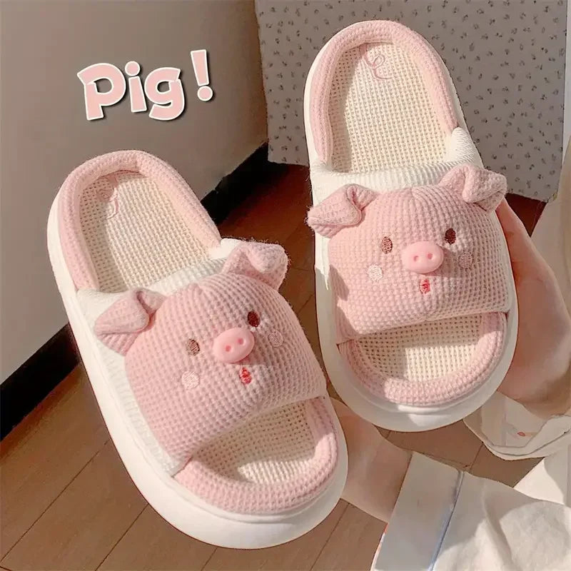Soft Piggy Slippers