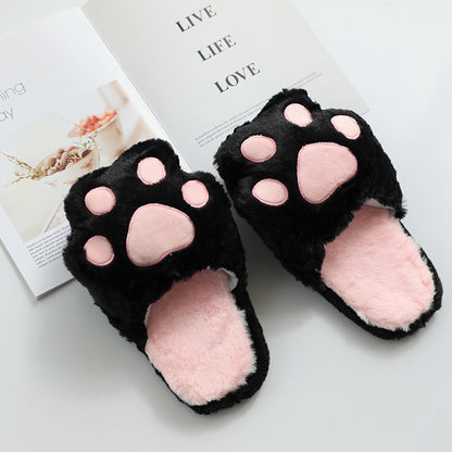 Pink Cat Paws Slippers