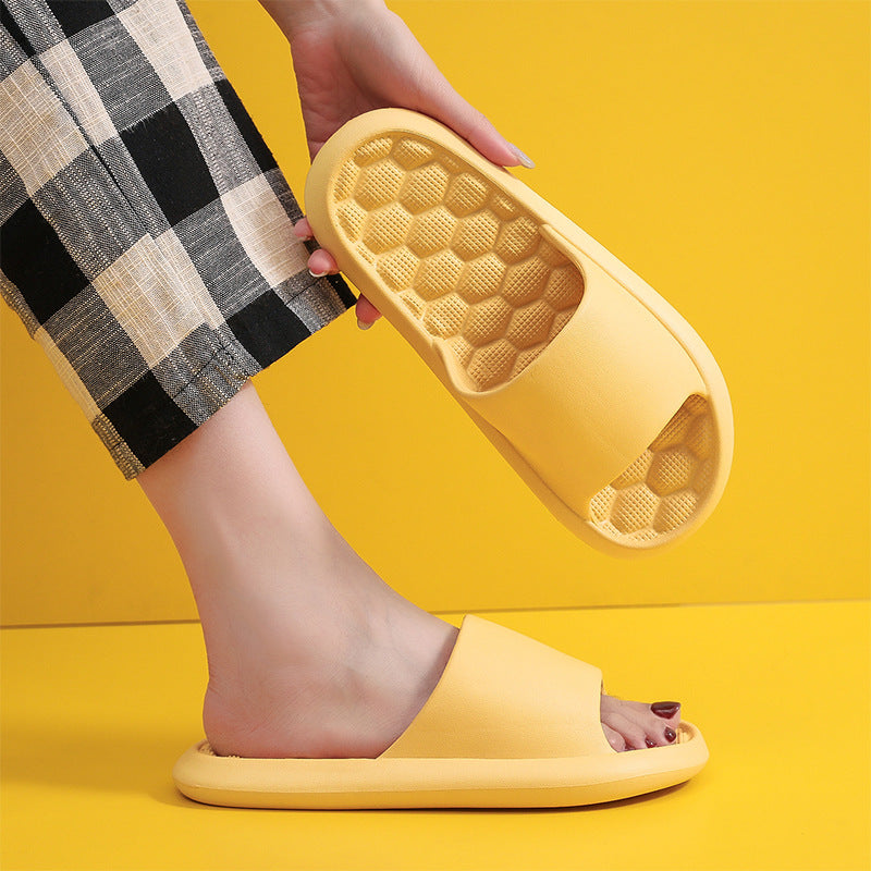 Unique Texture and Comfort Bumpy Plastic Slippers for an