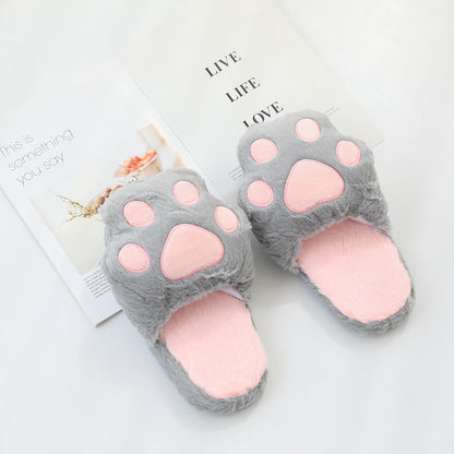 Pink Cat Paws Slippers