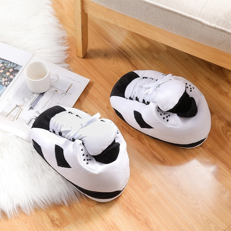 2021 Unisex Winter Slippers Women Snug Lovers Cute Warm Home House Floor  Indoor Fluffy Funny Sneakers Basketball Shoes Size36-44