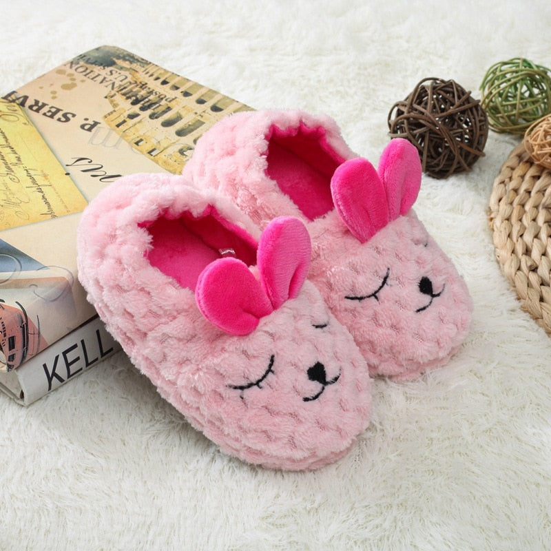 Pink Rabbit Child Slippers