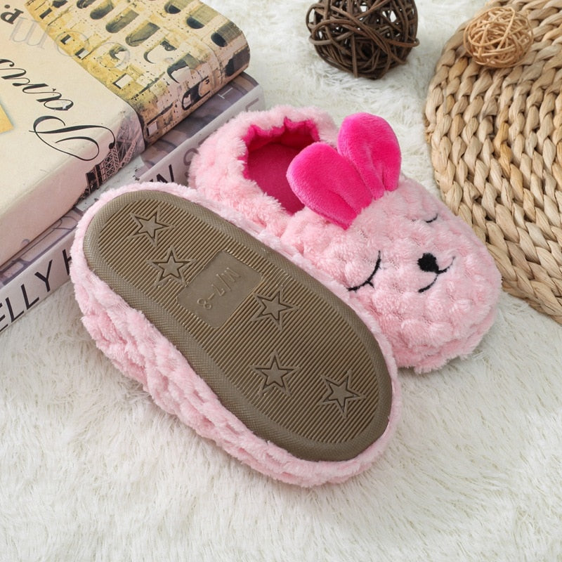 Pink Rabbit Child Slippers