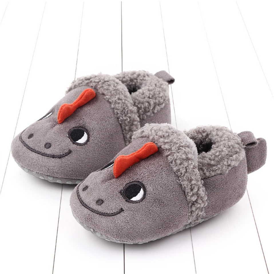 Adorable Dino Themed Slippers for Babies | Soft and Cozy Baby Slippers ...