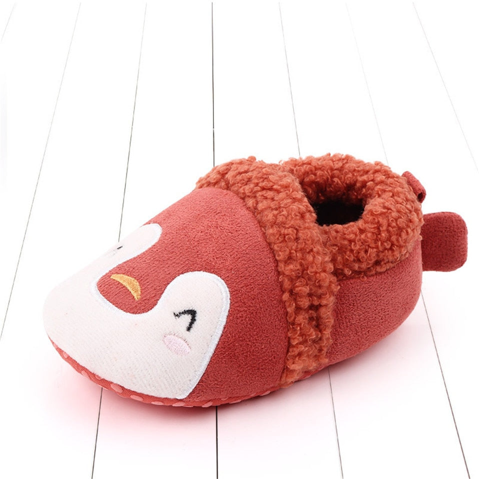 Adorable Penguin Themed Slippers for Babies | Soft and Cozy Baby ...